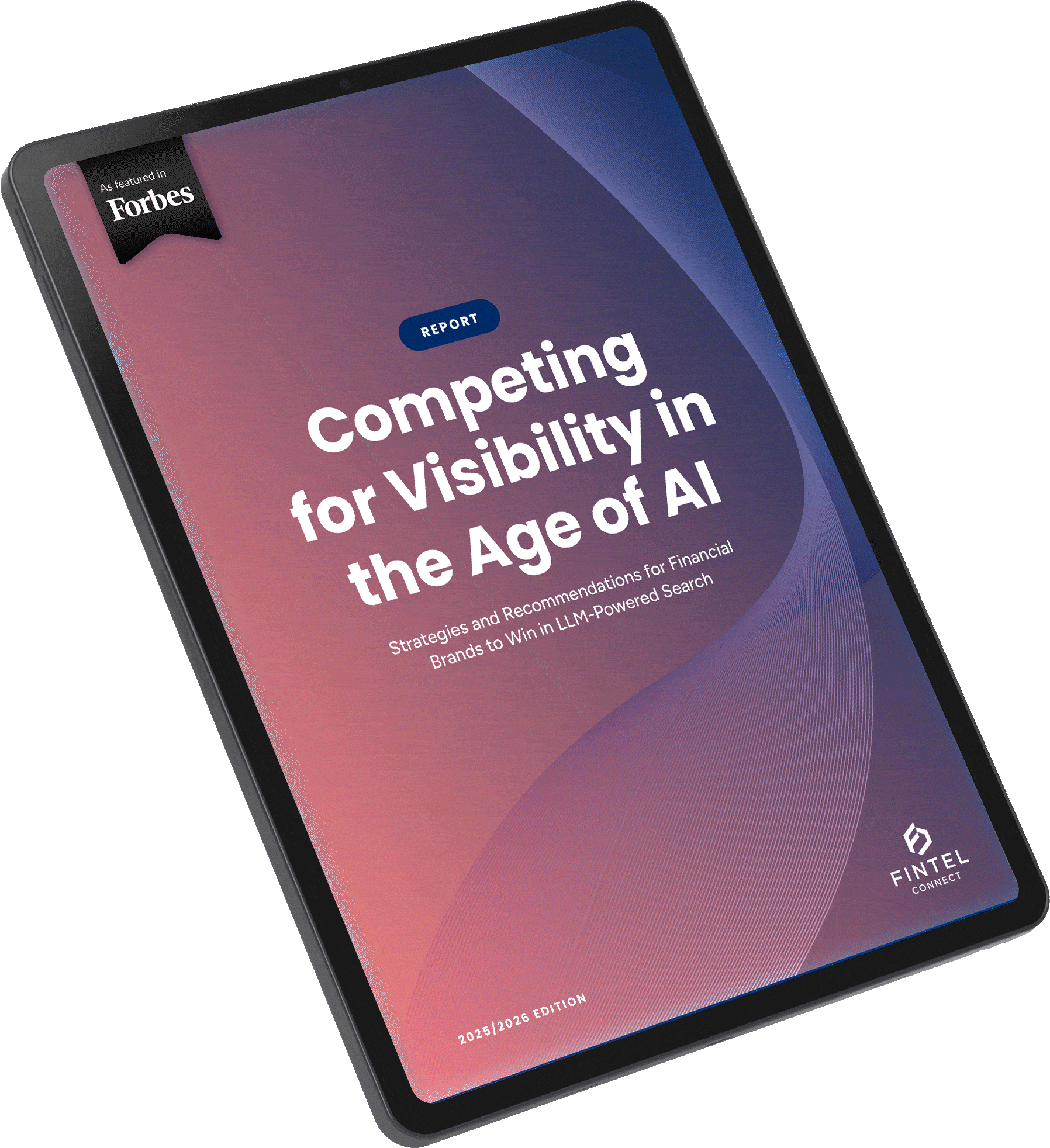 LLM Report by Fintel Connect Tablet Preview